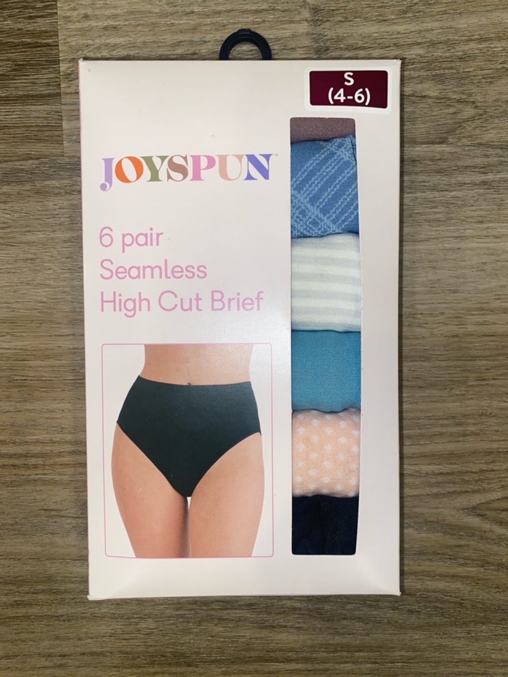 Joyspun Seamless High Cut Briefs - Blue Mix (6 Pack)